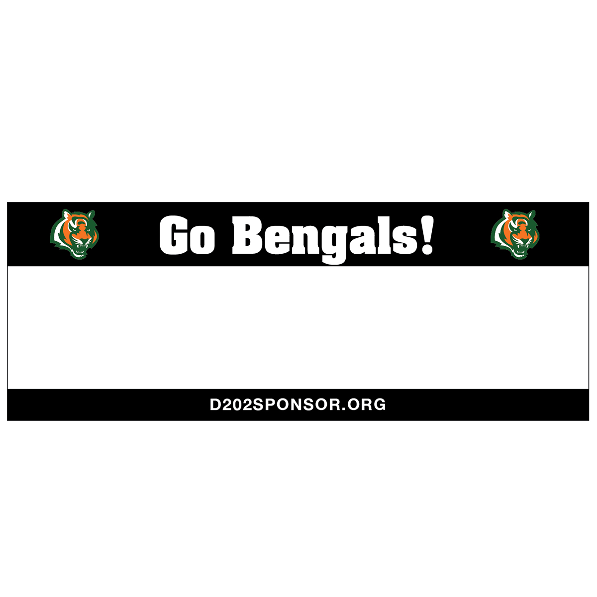 3’x8’ Banner - GOLD